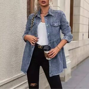 Women's Blue Denim Jean Jacket